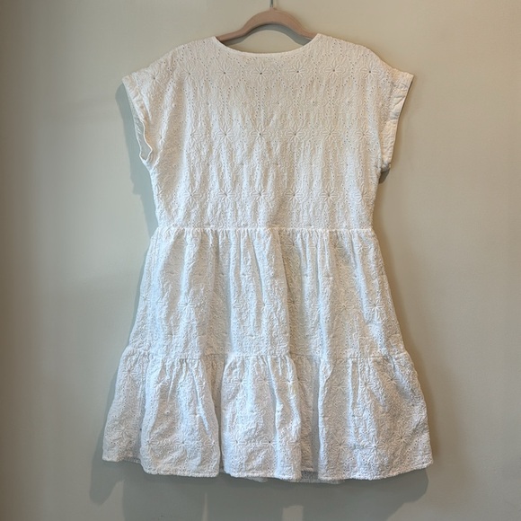 Vineyard Vines Island Eyelet White Short Sleeve Dress - Picture 4 of 10
